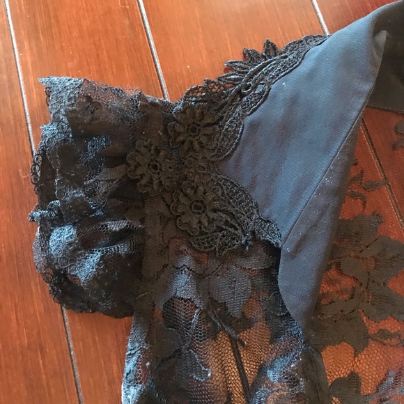 Louis Verdad Lace Tie Vest Black - Picture 4 of 8